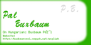 pal buxbaum business card